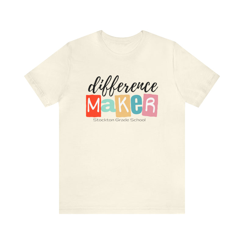 Difference Maker Short Sleeve Tee For Stockton KS School District