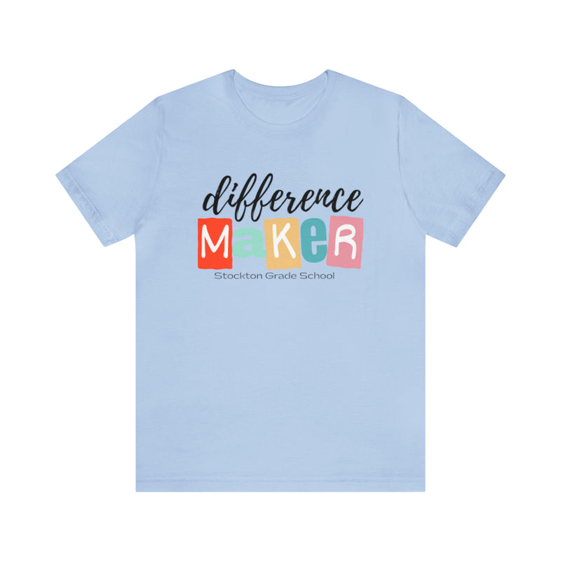 Difference Maker Short Sleeve Tee For Stockton KS School District