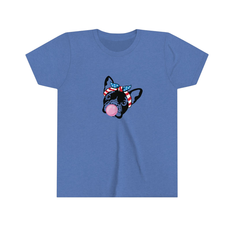 Patriotic Pup - Cute & Fun - 4th of July - Youth Short Sleeve Tee