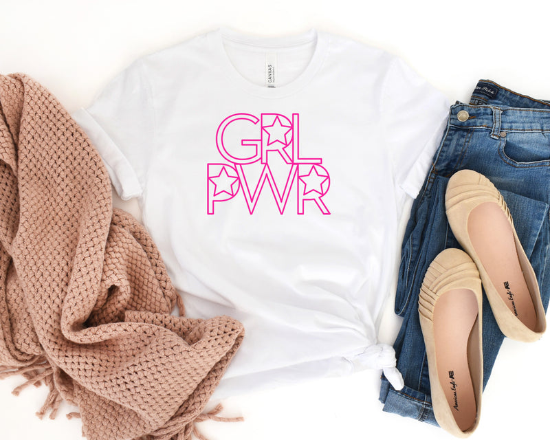 GRL PWR Short Sleeve Tee: A Stylish and Versatile T-Shirt for Women Who Are Confident and Empowered