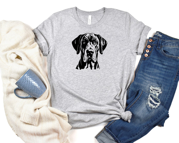 Great Dane Short Sleeve Tee: A Stylish and Versatile T-Shirt for People Who Love Great Danes