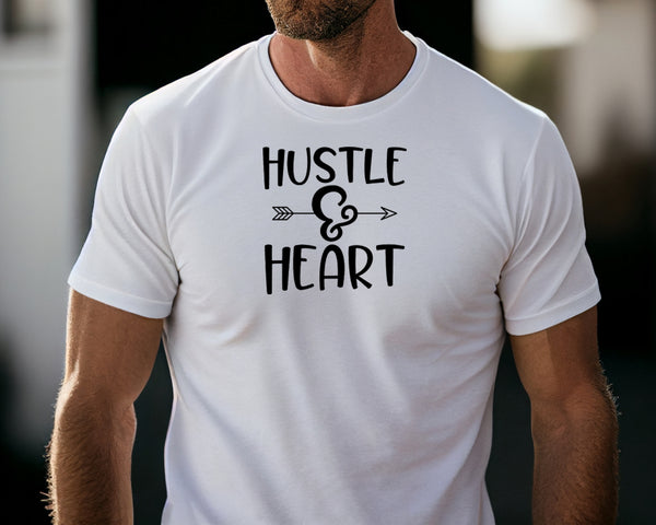 Hustle & Heart Short Sleeve Tee: A Motivational T-Shirt for People Who Are Driven to Succeed