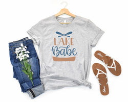 Lake Babe Short Sleeve Tee: A Stylish T-Shirt for Women Who Love the Lake