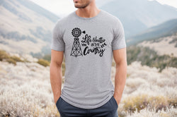 Life Is Better In The Country Short Sleeve Tee: A Stylish T-Shirt for People Who Love the Simple Life