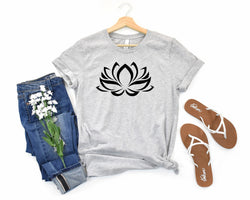 Lotus Flower Short Sleeve Tee: A Stylish T-Shirt for People Who Love Nature and Spirituality