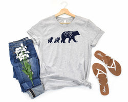 Mama Bear with Cubs T-Shirt: A Stylish T-Shirt for People Who Love Bears and Families