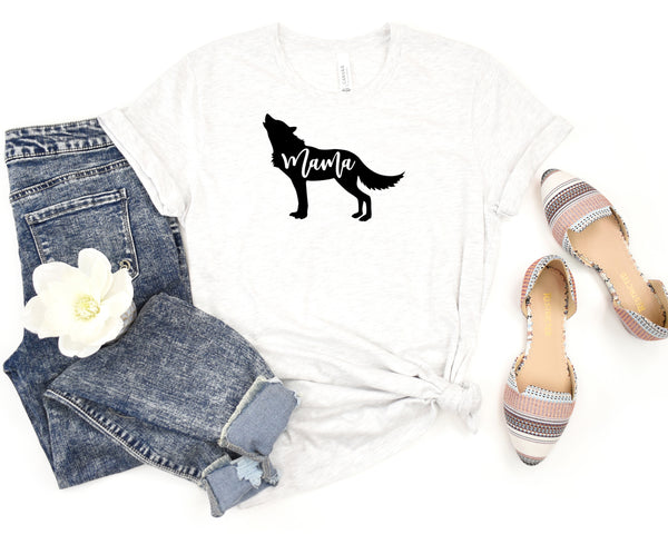 Mama Wolf Short Sleeve Tee: A Stylish T-Shirt for Mothers Who Are Fiercely Protective of Their Cubs