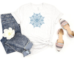 Mandala Short Sleeve Tee: A Stylish T-Shirt for Mothers Who Love Mandalas