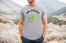 On Point Cactus Short Sleeve Tee: A Funny and Quirky T-Shirt for People Who Are Always On Point