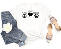 Peace Love Rescue Short Sleeve Tee: A Fun and Quirky T-Shirt for People Who Love Animals and Rescues