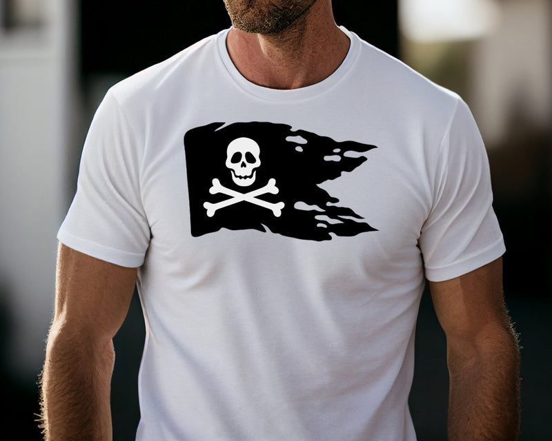 Pirate Flag Short Sleeve Tee: A Fun and Daring T-Shirt for People Who Love Pirates