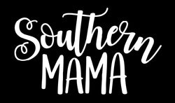 Southern Mama Vinyl Decal | White | Made in USA by Foxtail Decals | for Car Windows, Tablets, Laptops, Water Bottles, etc. | 4.5 x 2.7 inch…