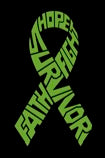 Survivor Lymphoma Ribbon Vinyl Decal | Light Green | Made in USA by Foxtail Decals | for Car Windows, Tablets, Laptops, Water Bottles, etc. | 2.6 x 4.5 inch