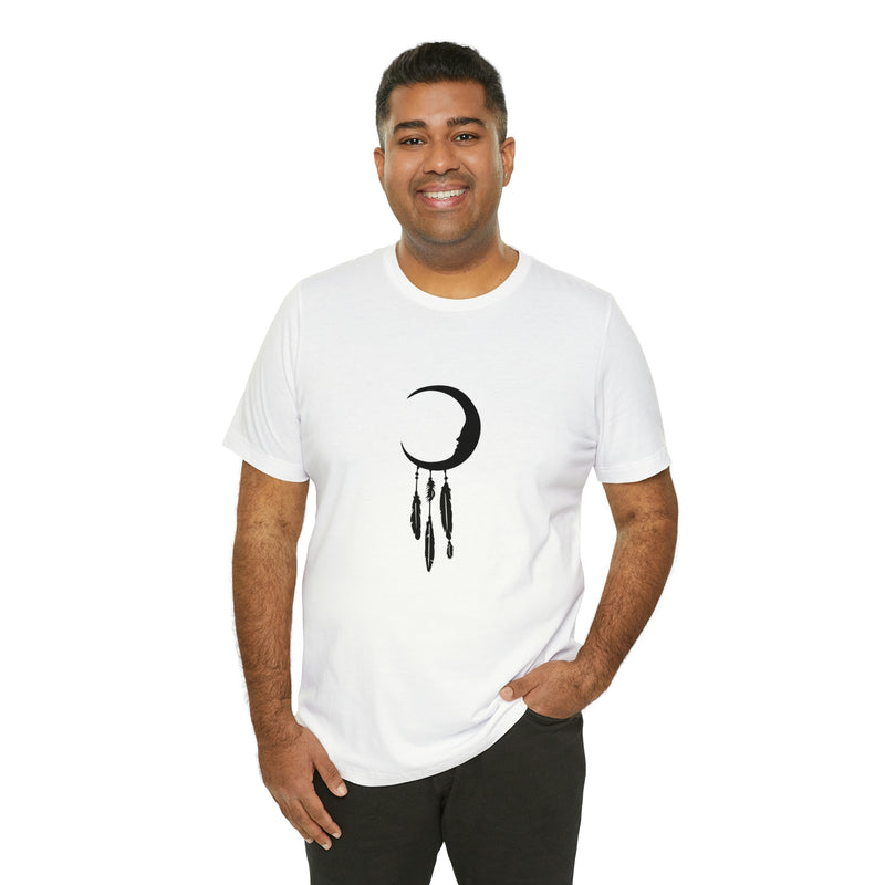 Dream Catcher Moon Unisex Jersey Short-Sleeve Tee - Spiritual T-Shirt for Women & Men - Boho Tee - Soft & Comfortable - Made in the USA