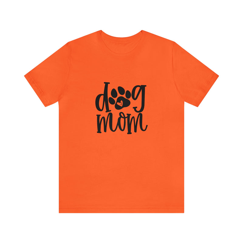 Dog Mom Heart Unisex Jersey Short-Sleeve Tee - Funny & Cute T-Shirt for Women & Men - Soft & Comfortable - Made in the USA