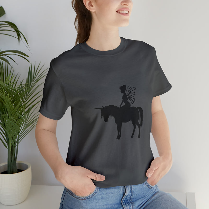 Fairy Unicorn Unisex Jersey Short-Sleeve Tee - Cute & Magical T-Shirt for Fantasy Lovers - Soft & Comfortable - Made in the USA