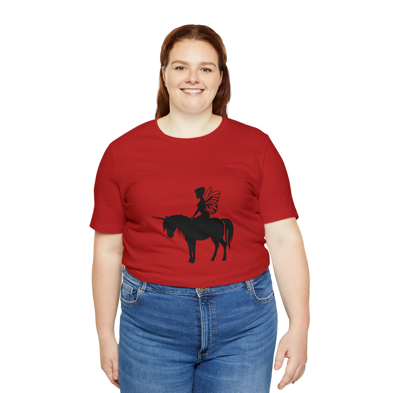 Fairy Unicorn Unisex Jersey Short-Sleeve Tee - Cute & Magical T-Shirt for Fantasy Lovers - Soft & Comfortable - Made in the USA