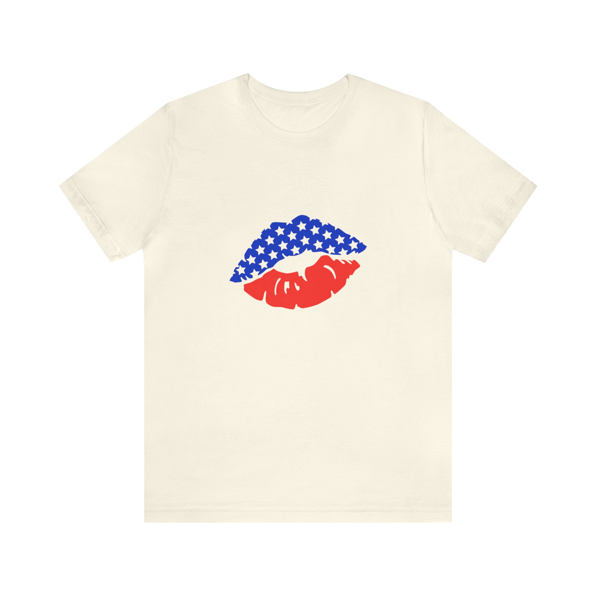 American Lips Short Sleeve Tee - Soft & Comfortable - Patriotic Clothing - Made in the USA