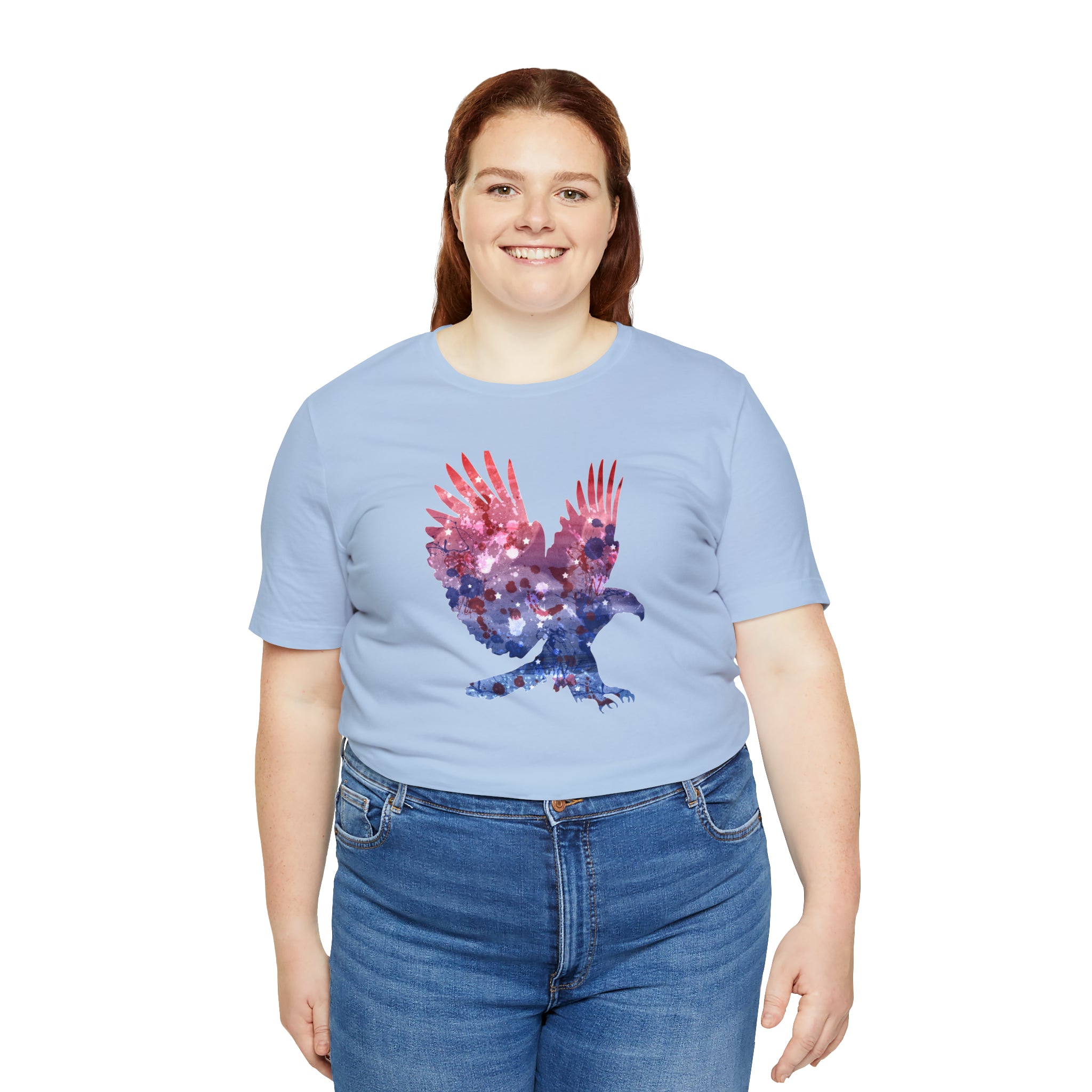 American Eagle Short Sleeve Tee - Soft & Comfortable - Patriotic Clothing - Made in the USA