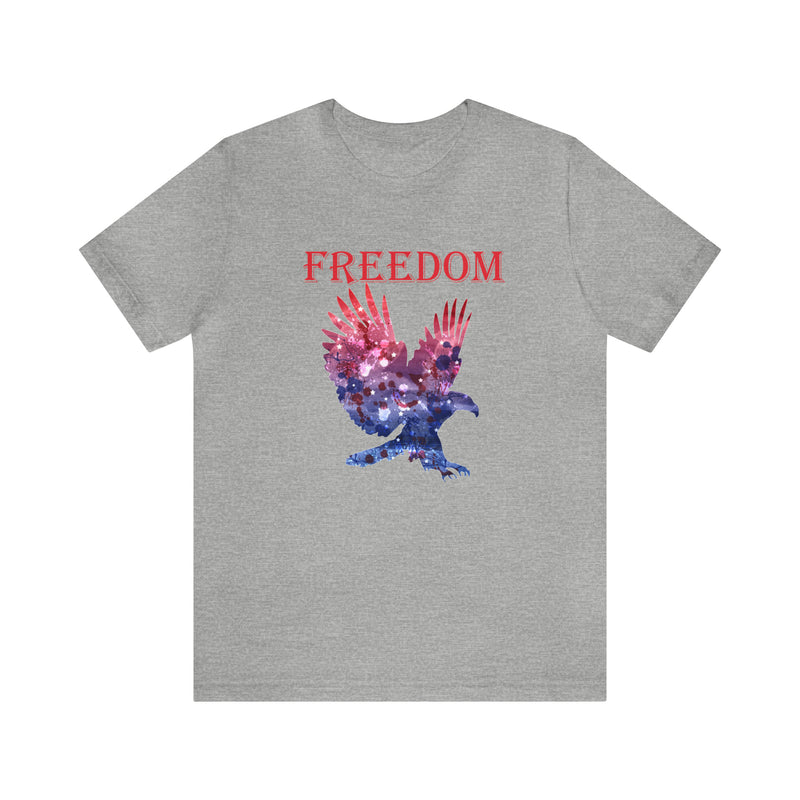 American Eagle Freedom Short Sleeve Tee - Soft & Comfortable - Patriotic Clothing - Made in the USA