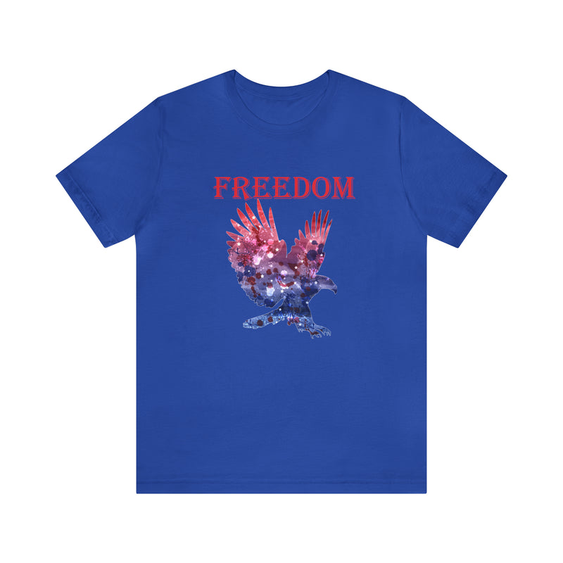 American Eagle Freedom Short Sleeve Tee - Soft & Comfortable - Patriotic Clothing - Made in the USA