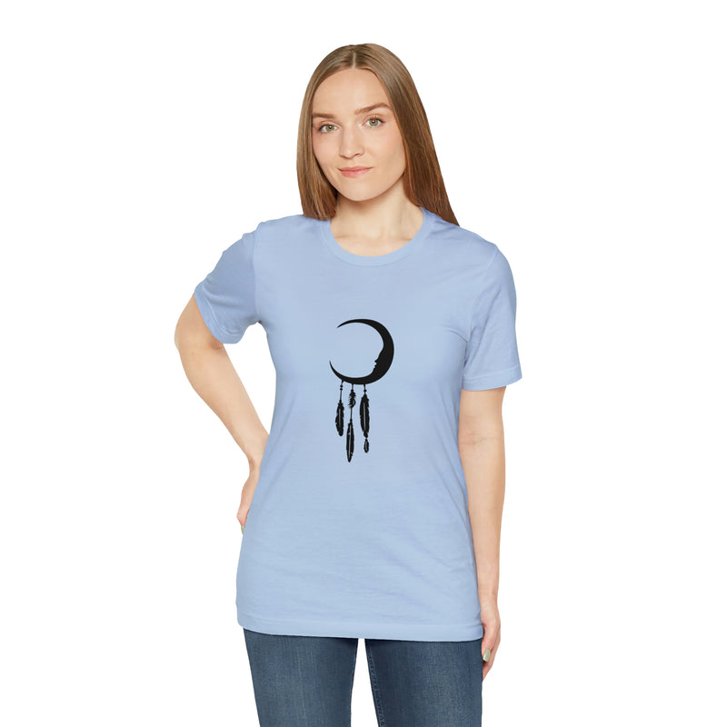 Dream Catcher Moon Unisex Jersey Short-Sleeve Tee - Spiritual T-Shirt for Women & Men - Boho Tee - Soft & Comfortable - Made in the USA