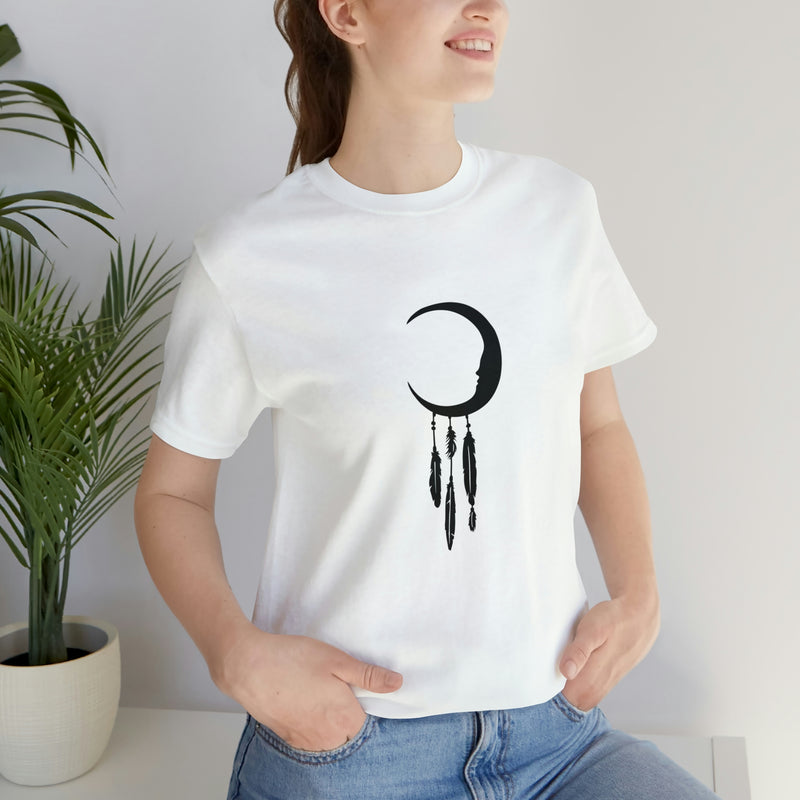 Dream Catcher Moon Unisex Jersey Short-Sleeve Tee - Spiritual T-Shirt for Women & Men - Boho Tee - Soft & Comfortable - Made in the USA