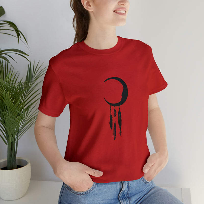 Dream Catcher Moon Unisex Jersey Short-Sleeve Tee - Spiritual T-Shirt for Women & Men - Boho Tee - Soft & Comfortable - Made in the USA