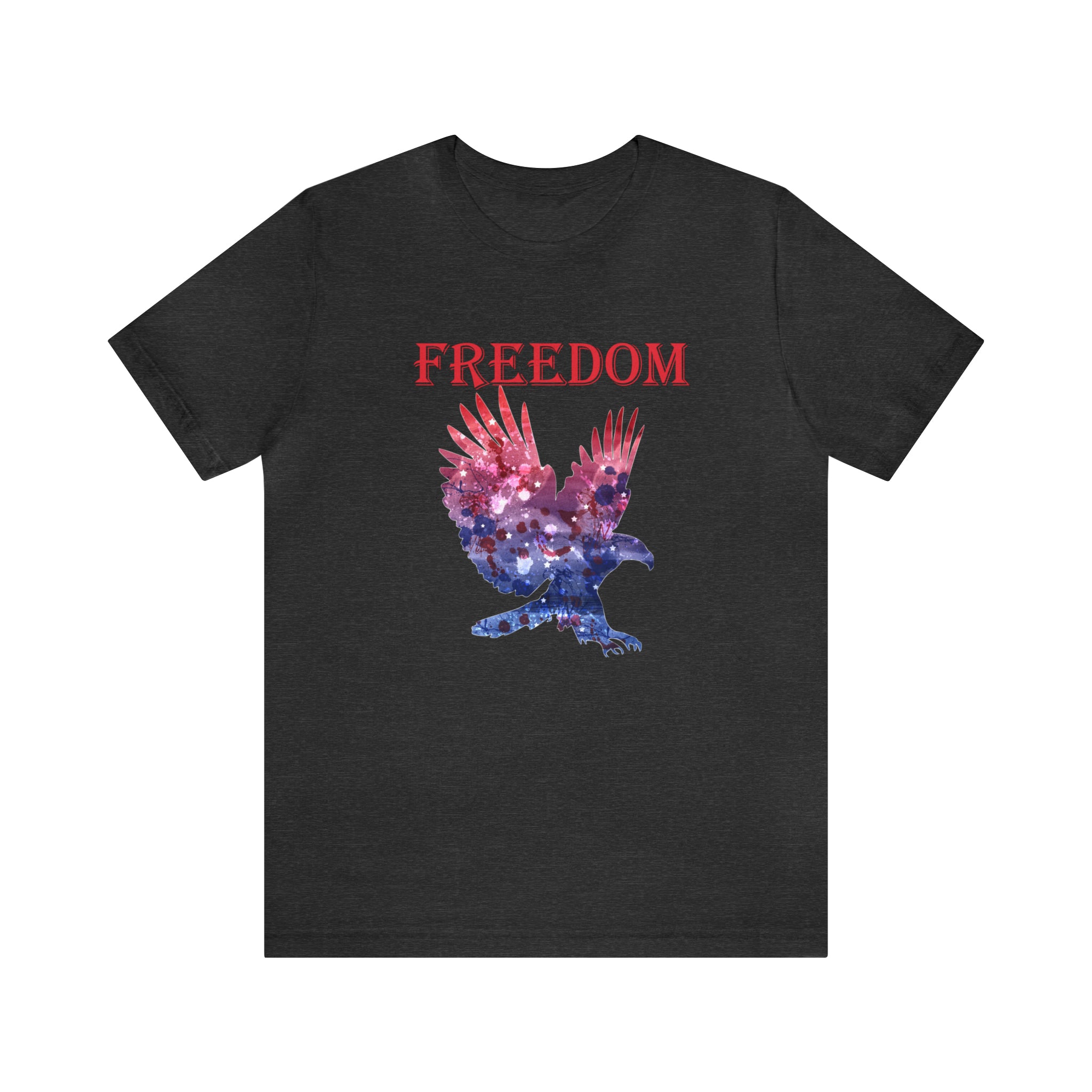American Eagle Freedom Short Sleeve Tee - Soft & Comfortable - Patriotic Clothing - Made in the USA