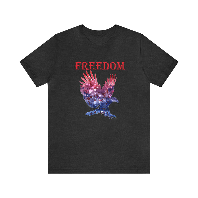 American Eagle Freedom Short Sleeve Tee - Soft & Comfortable - Patriotic Clothing - Made in the USA