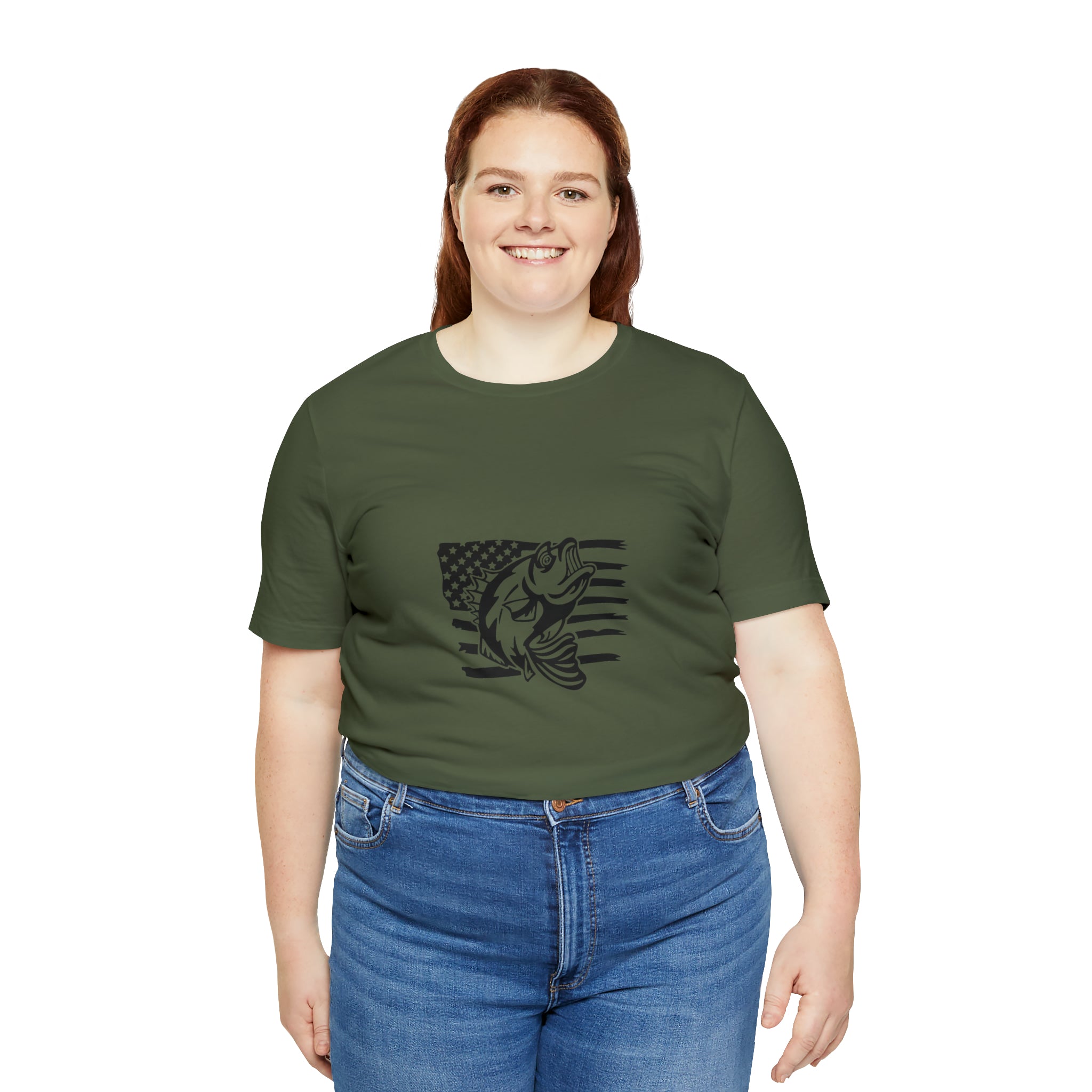 American Bass Short Sleeve Tee - Soft & Comfortable - Fishing Clothing - Made in the USA