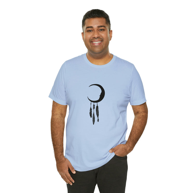 Dream Catcher Moon Unisex Jersey Short-Sleeve Tee - Spiritual T-Shirt for Women & Men - Boho Tee - Soft & Comfortable - Made in the USA