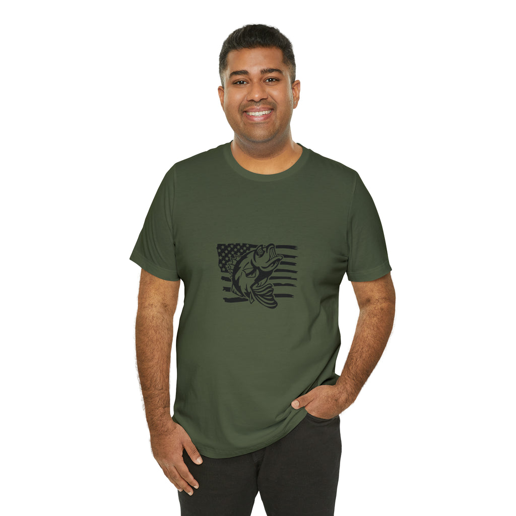 American Bass Short Sleeve Tee - Soft & Comfortable - Fishing Clothing - Made in the USA