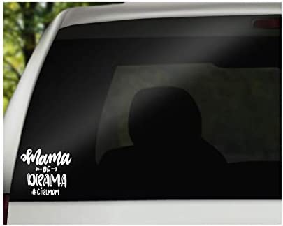 Mama of Drama Vinyl Decal | White | 4.75 x 4.3 inch