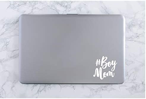 #BoyMom Vinyl Decal | White |  4.75 x 4.65 inch