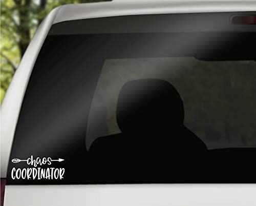 Chaos Coordinator Vinyl Decal | White | 4.5 x 2.0 inch