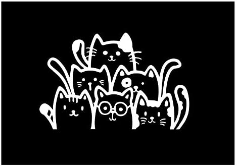 Cat Gang Vinyl Decal | 4.5 x 3.1 inch