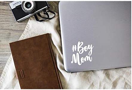 #BoyMom Vinyl Decal | White |  4.75 x 4.65 inch