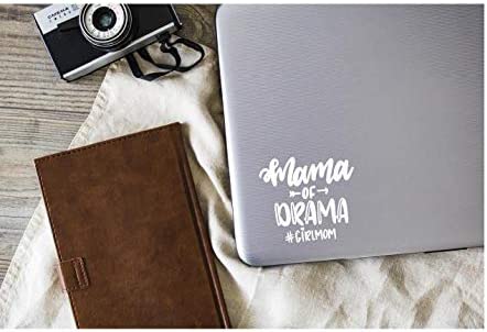 Mama of Drama Vinyl Decal | White | 4.75 x 4.3 inch