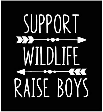 Support Wildlife Raise Boys Arrows Vinyl Decal | 4.2 x 4.75inch