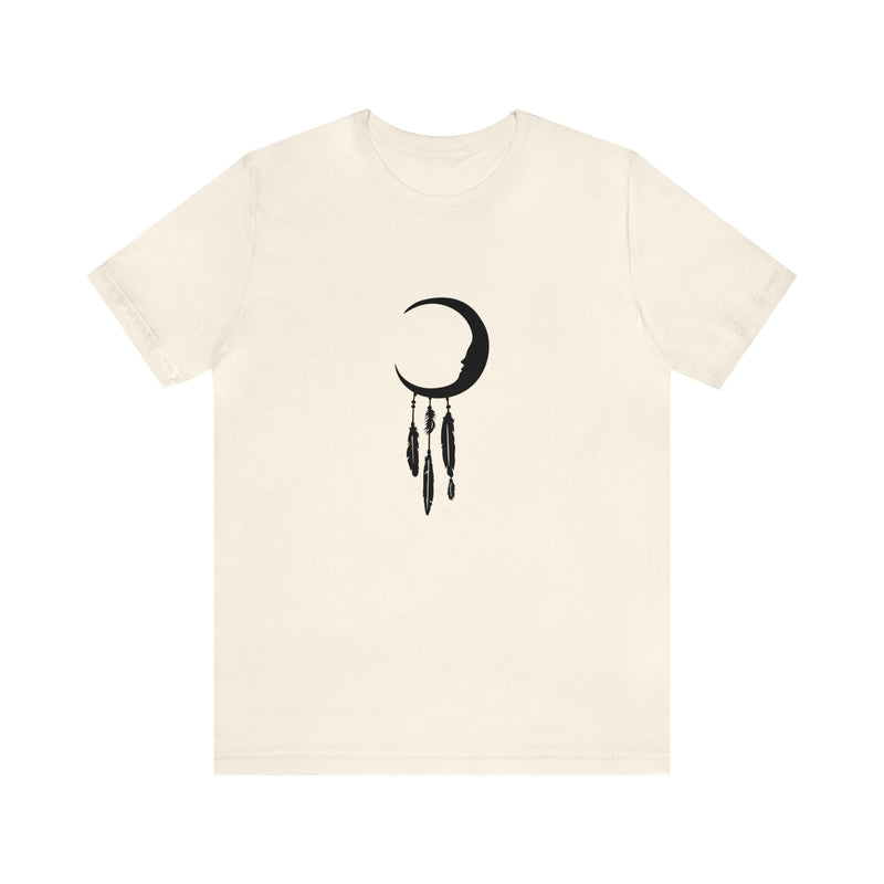 Dream Catcher Moon Unisex Jersey Short-Sleeve Tee - Spiritual T-Shirt for Women & Men - Boho Tee - Soft & Comfortable - Made in the USA