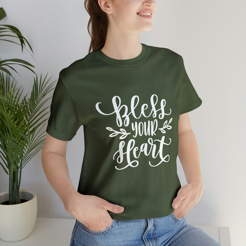 Bless Your Heart Short-Sleeve Tee - Funny & Southern T-Shirt - Soft & Comfortable - Made in the USA