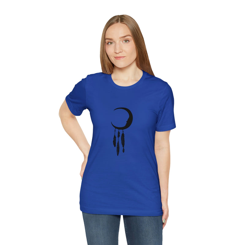 Dream Catcher Moon Unisex Jersey Short-Sleeve Tee - Spiritual T-Shirt for Women & Men - Boho Tee - Soft & Comfortable - Made in the USA