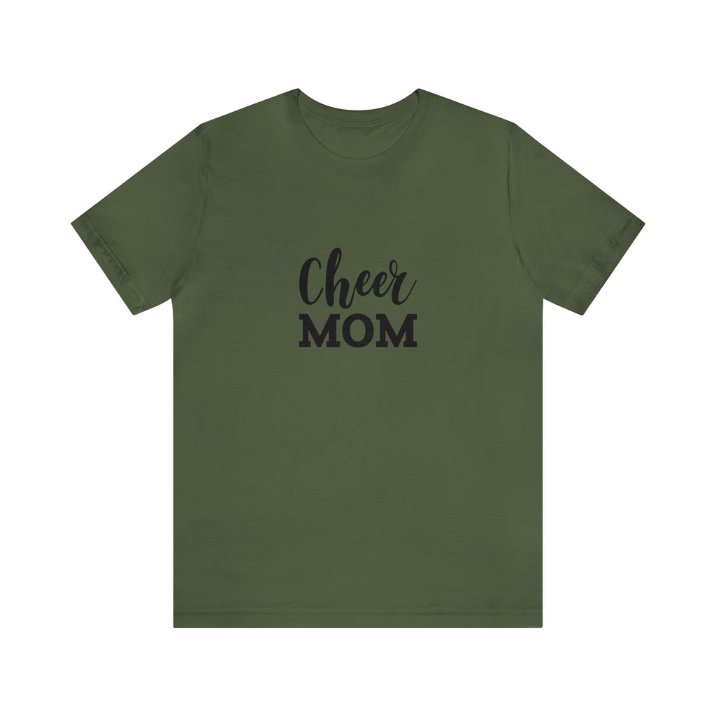 Cheer Mom Unisex Jersey Short-Sleeve Tee - Funny & Supportive T-Shirt for Cheer Moms - Soft & Comfortable