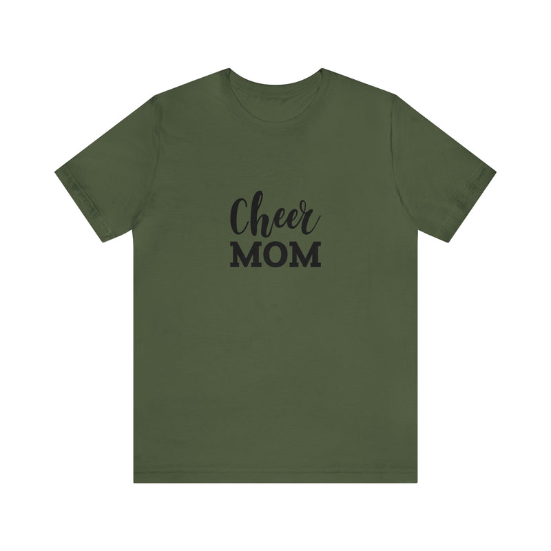 Cheer Mom Unisex Jersey Short-Sleeve Tee - Funny & Supportive T-Shirt for Cheer Moms - Soft & Comfortable - Made in the USA