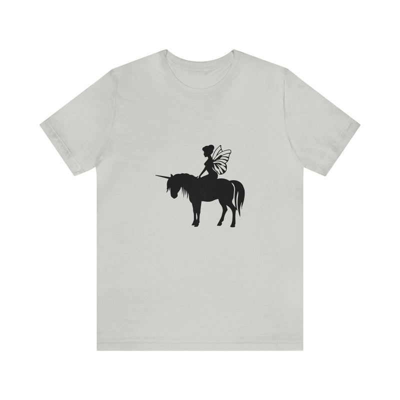 Fairy Unicorn Unisex Jersey Short-Sleeve Tee - Cute & Magical T-Shirt for Fantasy Lovers - Soft & Comfortable - Made in the USA