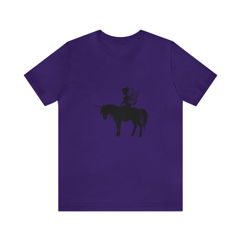 Fairy Unicorn Unisex Jersey Short-Sleeve Tee - Cute & Magical T-Shirt for Fantasy Lovers - Soft & Comfortable - Made in the USA