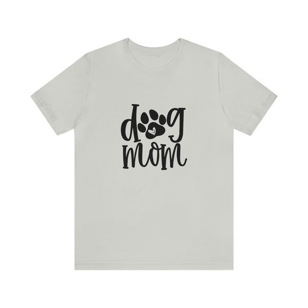 Dog Mom Heart Unisex Jersey Short-Sleeve Tee - Funny & Cute T-Shirt for Women & Men - Soft & Comfortable - Made in the USA