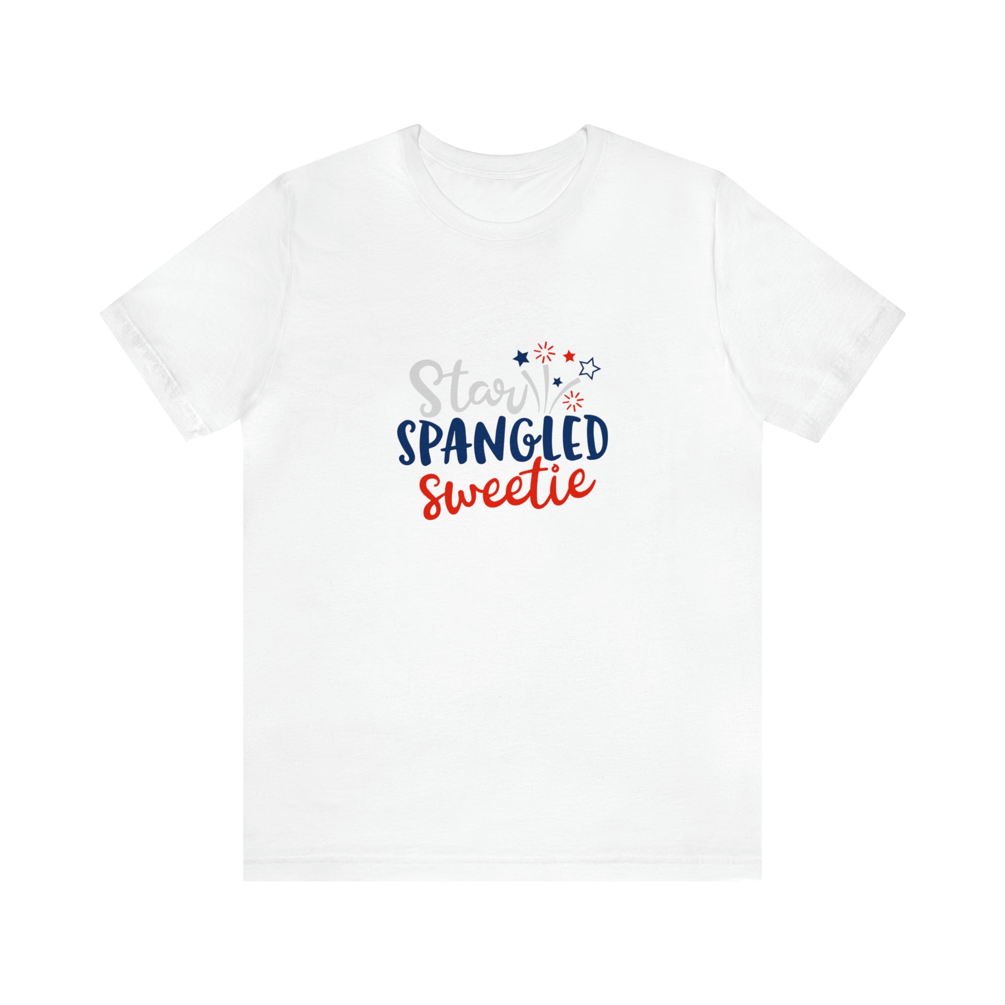 Star-Spangled Sweetie Jersey Short Sleeve Tee - Patriotic Clothing - Made in the USA