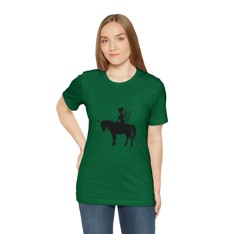 Fairy Unicorn Unisex Jersey Short-Sleeve Tee - Cute & Magical T-Shirt for Fantasy Lovers - Soft & Comfortable - Made in the USA